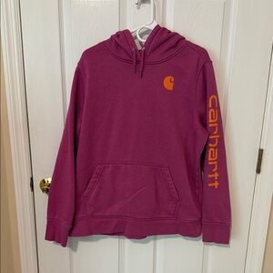 CARHARTT hoodie berry orange women’s size XL sweatshirt
